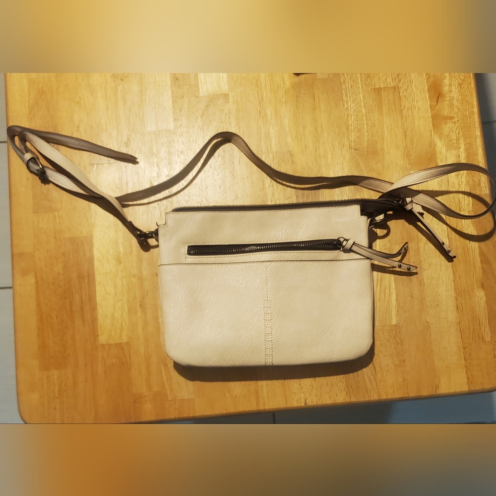 Elegant Cream Crossbody Bag